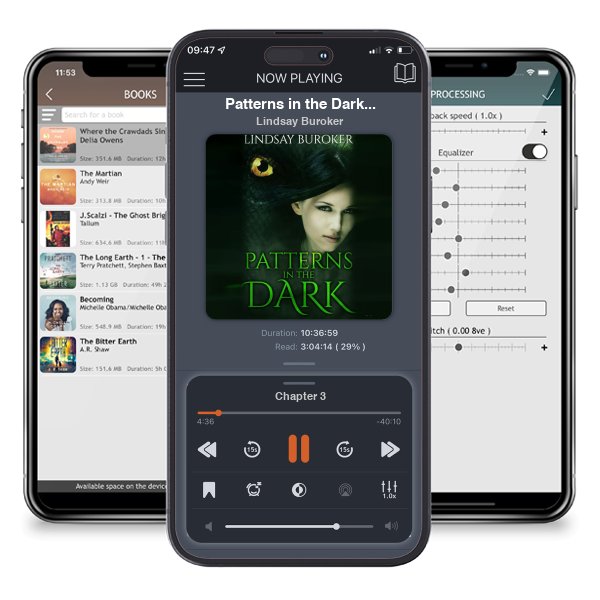 Download fo free audiobook Patterns in the Dark (Dragon Blood Book 4) by Lindsay Buroker and listen anywhere on your iOS devices in the ListenBook app.