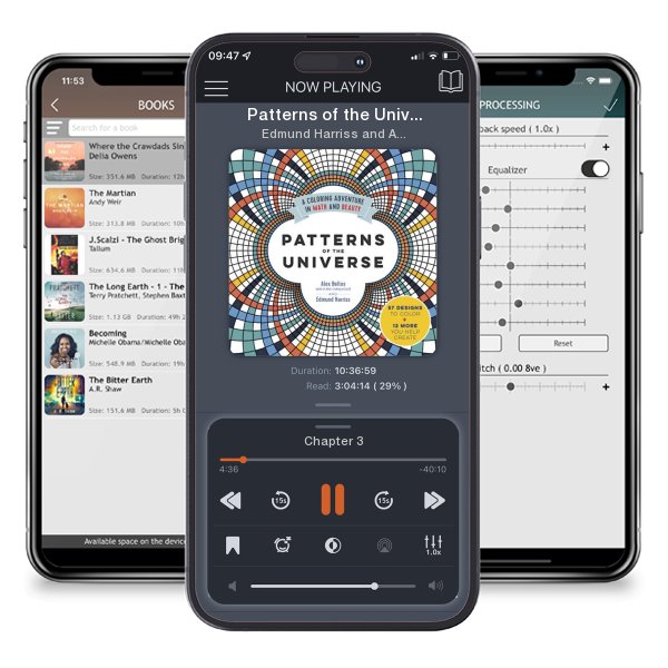 Download fo free audiobook Patterns of the Universe: A Coloring Adventure in Math and... by Edmund Harriss and Alex Bellos and listen anywhere on your iOS devices in the ListenBook app.