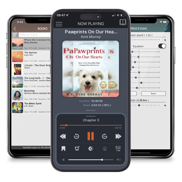 Download fo free audiobook Pawprints On Our Hearts: How A Few Incredible Dogs Changed One Life Forever by Kerk Murray and listen anywhere on your iOS devices in the ListenBook app.