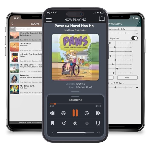 Download fo free audiobook Paws 04 Hazel Has Her Hands Full by Nathan Fairbairn and listen anywhere on your iOS devices in the ListenBook app.