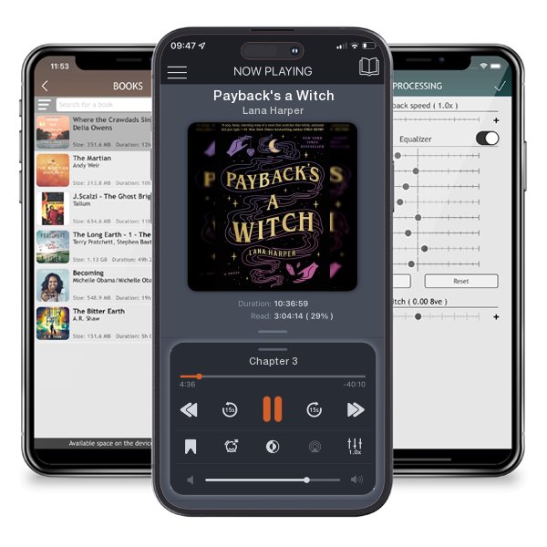 Download fo free audiobook Payback's a Witch by Lana Harper and listen anywhere on your iOS devices in the ListenBook app.