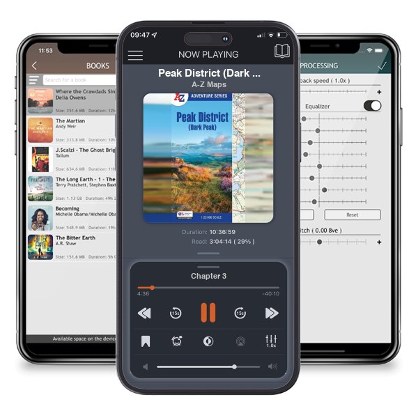 Download fo free audiobook Peak District (Dark Peak): With Ordnance Survey Mapping - A -Z Adventure Series by A-Z Maps and listen anywhere on your iOS devices in the ListenBook app.