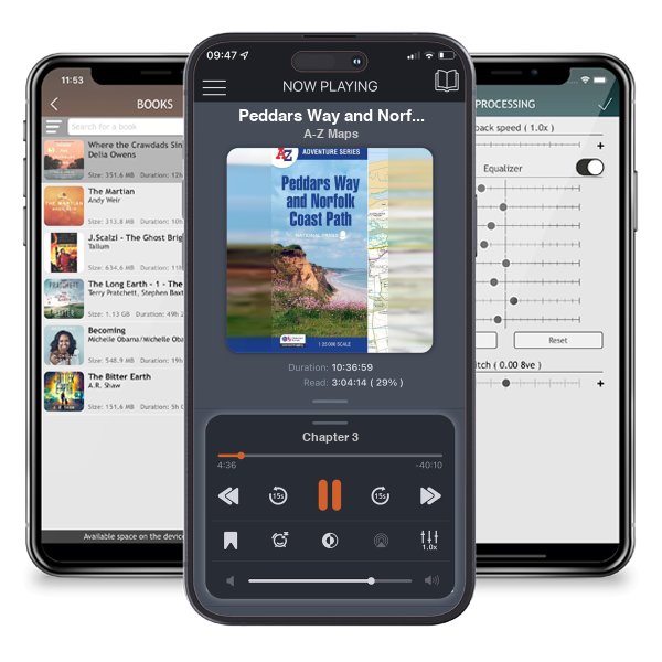 Download fo free audiobook Peddars Way and Norfolk Coast Path: With Ordnance Survey Mapping - A -Z Adventure Series by A-Z Maps and listen anywhere on your iOS devices in the ListenBook app.