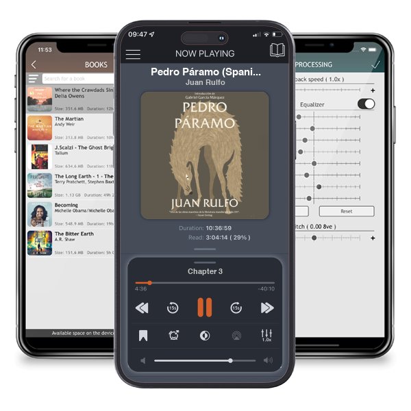 Descargar audiolibro gratis Pedro Páramo (Spanish Edition) by Juan Rulfo y escuchar en cualquier lugar en sus dispositivos iOS en la aplicación ListenBook.