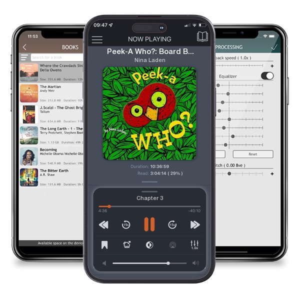 Download fo free audiobook Peek-A Who?: Board Book by Nina Laden and listen anywhere on your iOS devices in the ListenBook app.