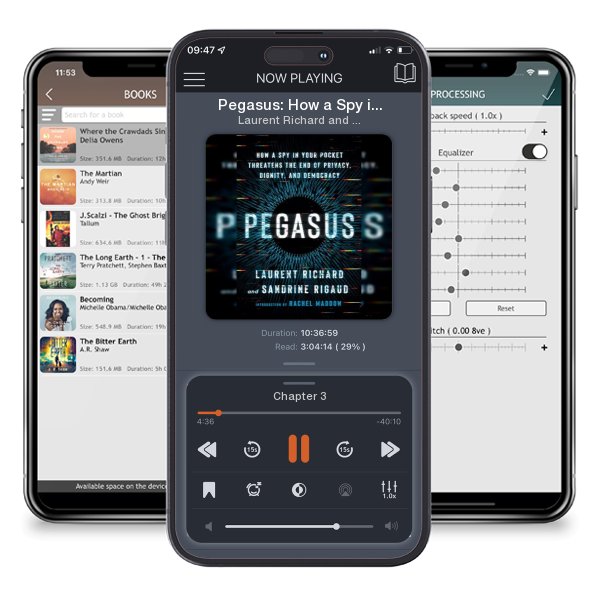 Download fo free audiobook Pegasus: How a Spy in Your Pocket Threatens the End of... by Laurent Richard and Sandrine Rigaud and listen anywhere on your iOS devices in the ListenBook app.
