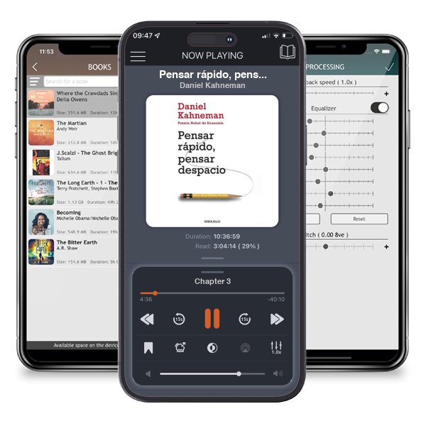 Descargar audiolibro gratis Pensar rápido, pensar despacio (Thinking, Fast and Slow) by Daniel Kahneman y escuchar en cualquier lugar en sus dispositivos iOS en la aplicación ListenBook.