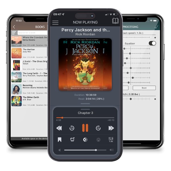 Download fo free audiobook Percy Jackson and the Olympians: Wrath of the Triple Goddess by Rick Riordan and listen anywhere on your iOS devices in the ListenBook app.