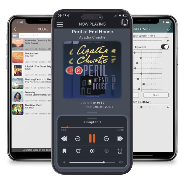 Download fo free audiobook Peril at End House by Agatha Christie and listen anywhere on your iOS devices in the ListenBook app.