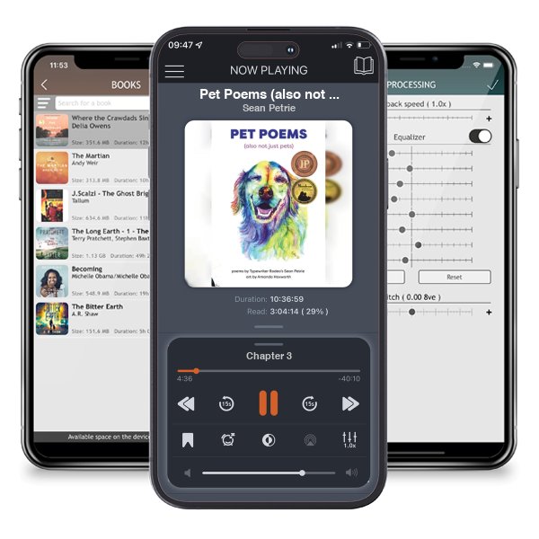 Download fo free audiobook Pet Poems (also not just pets) by Sean Petrie and listen anywhere on your iOS devices in the ListenBook app.