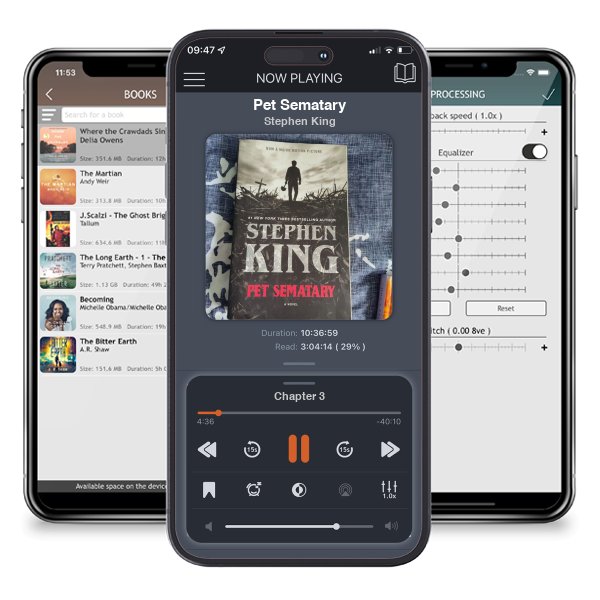 Download fo free audiobook Pet Sematary by Stephen King and listen anywhere on your iOS devices in the ListenBook app.