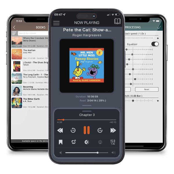 Download fo free audiobook Pete the Cat: Show-and-Tell by Roger Hargreaves and listen anywhere on your iOS devices in the ListenBook app.