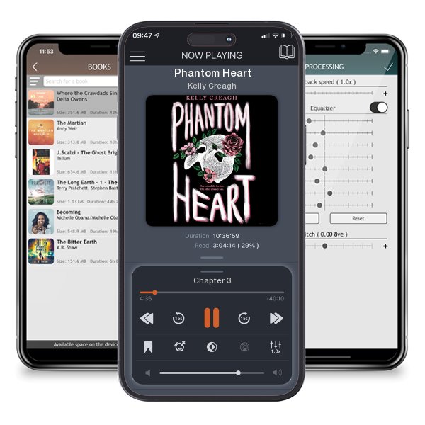 Download fo free audiobook Phantom Heart by Kelly Creagh and listen anywhere on your iOS devices in the ListenBook app.