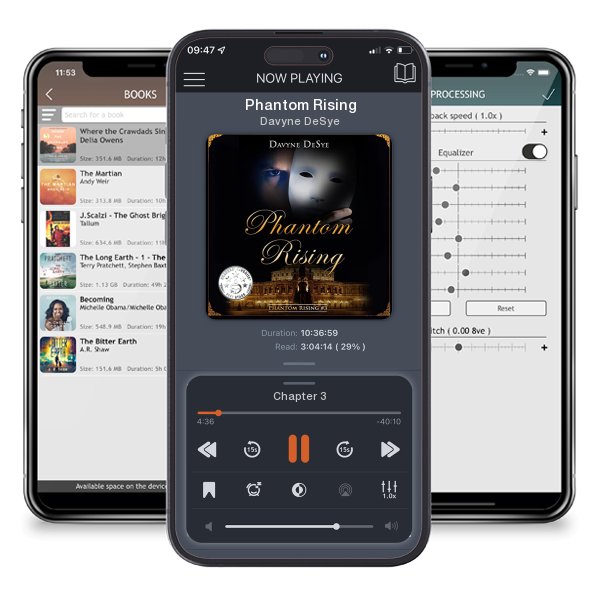 Download fo free audiobook Phantom Rising by Davyne DeSye and listen anywhere on your iOS devices in the ListenBook app.