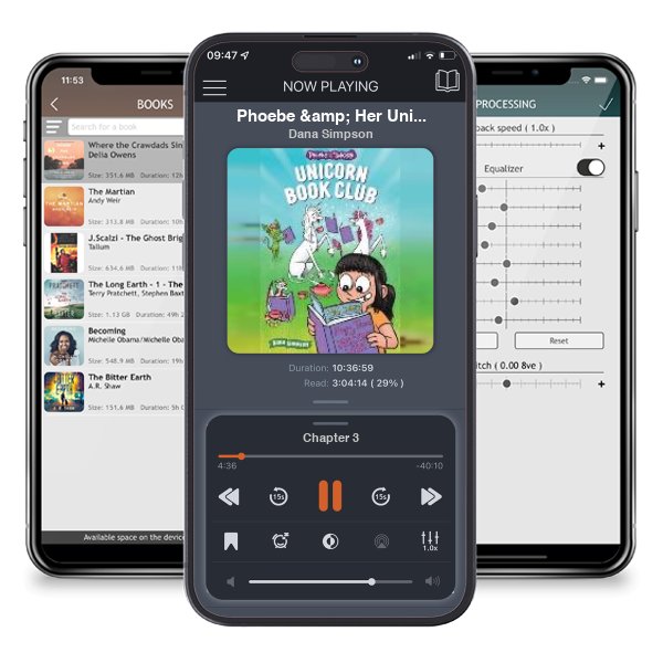 Download fo free audiobook Phoebe & Her Unicorn 21 Unicorn Book Club by Dana Simpson and listen anywhere on your iOS devices in the ListenBook app.