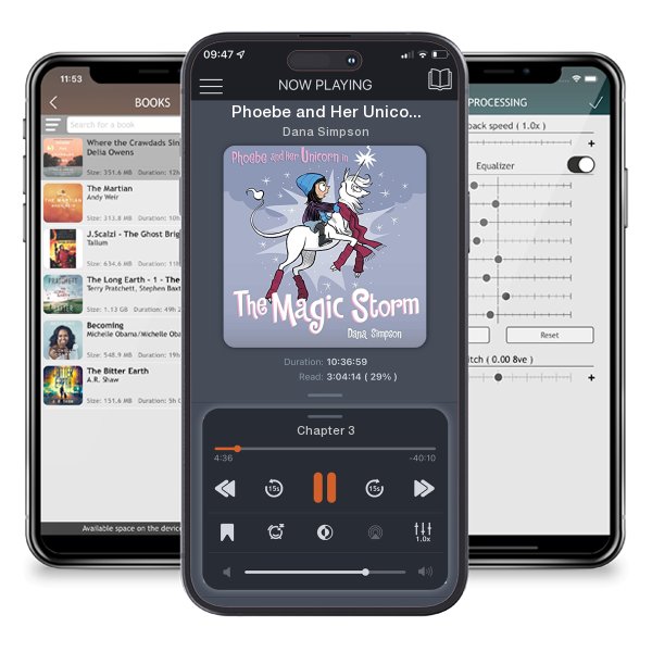 Download fo free audiobook Phoebe and Her Unicorn in the Magic Storm by Dana Simpson and listen anywhere on your iOS devices in the ListenBook app.