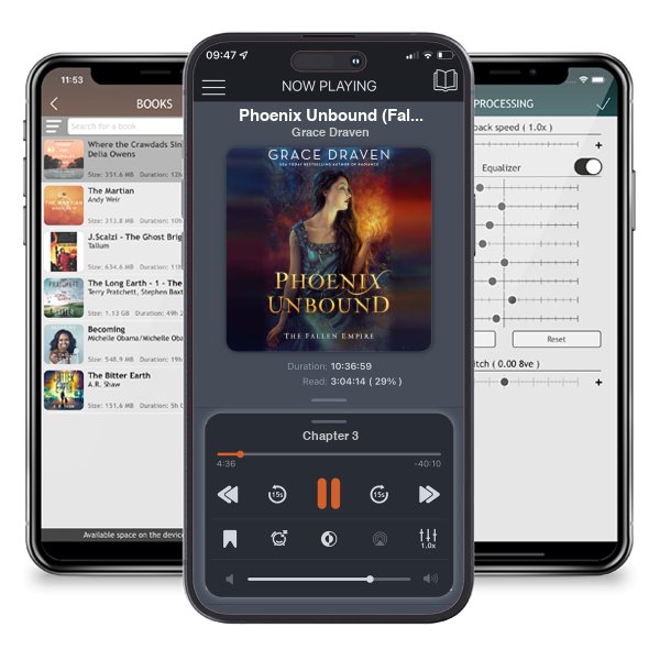Download fo free audiobook Phoenix Unbound (Fallen Empire, #1) by Grace Draven and listen anywhere on your iOS devices in the ListenBook app.