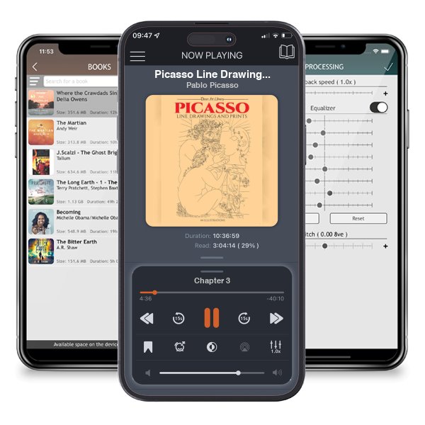 Download fo free audiobook Picasso Line Drawings and Prints (Dover Fine Art) by Pablo Picasso and listen anywhere on your iOS devices in the ListenBook app.