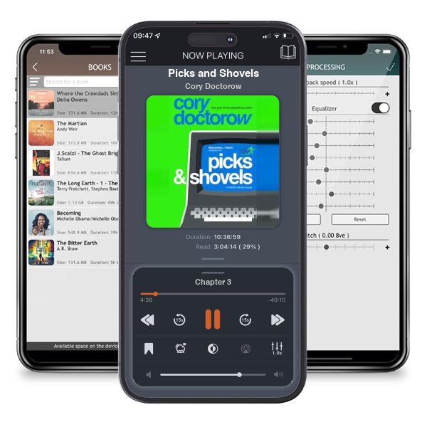 Download fo free audiobook Picks and Shovels by Cory Doctorow and listen anywhere on your iOS devices in the ListenBook app.