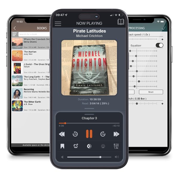 Download fo free audiobook Pirate Latitudes by Michael Crichton and listen anywhere on your iOS devices in the ListenBook app.