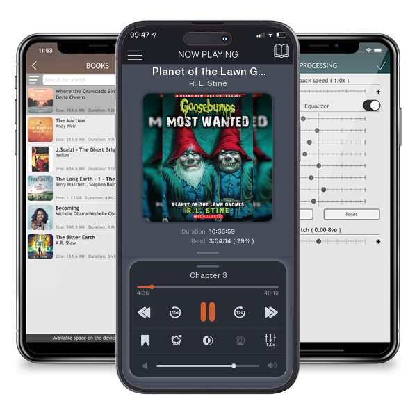 Download fo free audiobook Planet of the Lawn Gnomes (Goosebumps Most Wanted #1) by R. L. Stine and listen anywhere on your iOS devices in the ListenBook app.