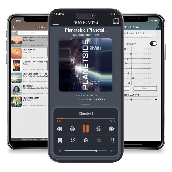 Download fo free audiobook Planetside (Planetside, #1) by Michael Mammay and listen anywhere on your iOS devices in the ListenBook app.