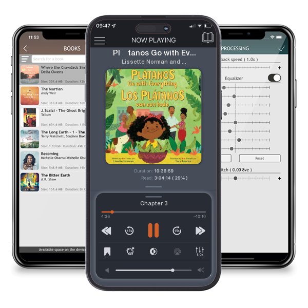 Download fo free audiobook Plátanos Go with Everything/Los Plátanos Van Con Todo:... by Lissette Norman and Sara Palacios and listen anywhere on your iOS devices in the ListenBook app.