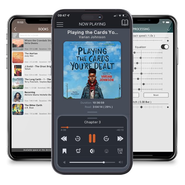 Download fo free audiobook Playing the Cards You're Dealt by Varian Johnson and listen anywhere on your iOS devices in the ListenBook app.