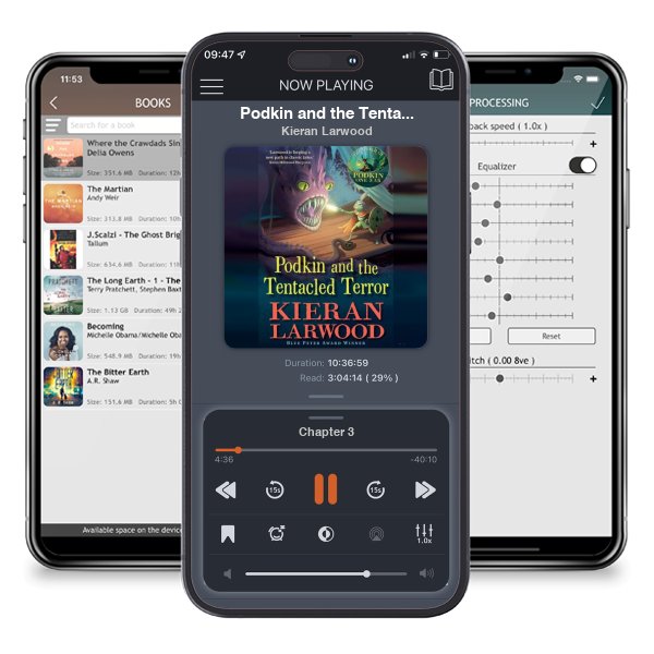 Download fo free audiobook Podkin and the Tentacled Terror: The eighth in The World of Podkin One-Ear series - The World of Podkin One-Ear by Kieran Larwood and listen anywhere on your iOS devices in the ListenBook app.