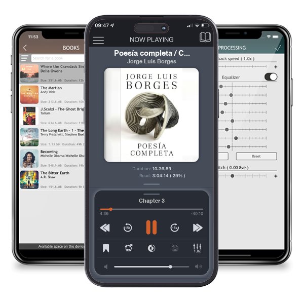 Descargar audiolibro gratis Poesía completa / Complete Poetry Borges by Jorge Luis Borges y escuchar en cualquier lugar en sus dispositivos iOS en la aplicación ListenBook.