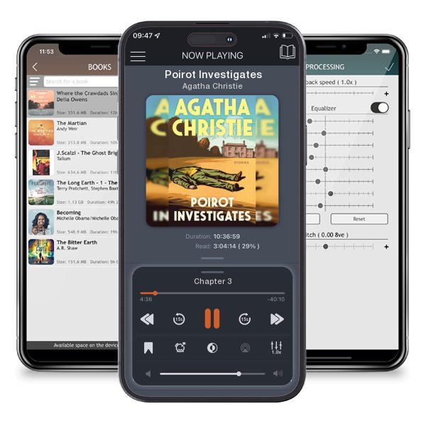 Download fo free audiobook Poirot Investigates by Agatha Christie and listen anywhere on your iOS devices in the ListenBook app.