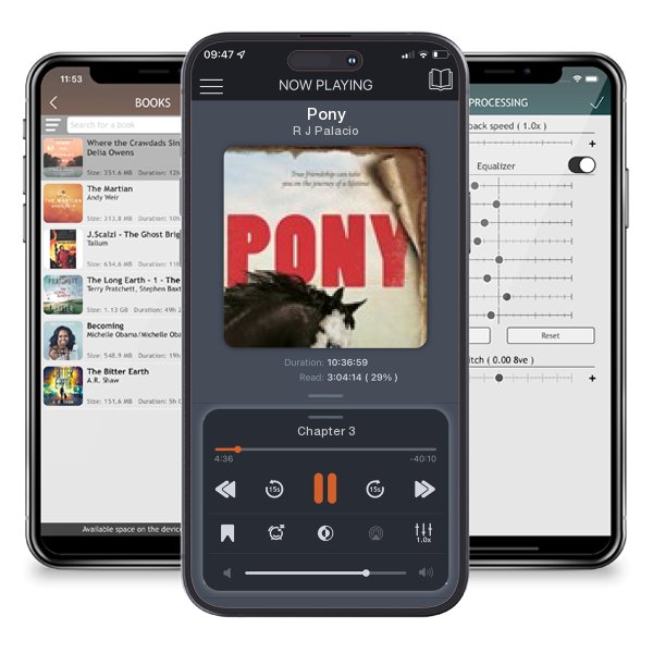 Download fo free audiobook Pony by R J Palacio and listen anywhere on your iOS devices in the ListenBook app.