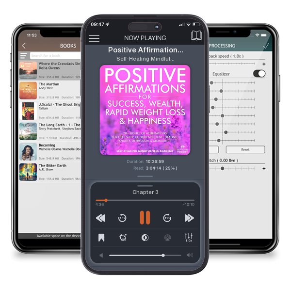 Download fo free audiobook Positive Affirmations for Success, Wealth, Rapid Weight Loss & Happiness by Self-Healing Mindfulness Academy and listen anywhere on your iOS devices in the ListenBook app.