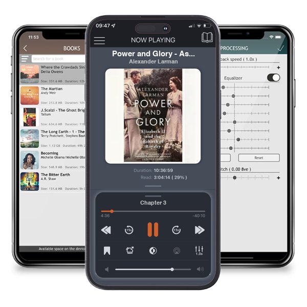 Download fo free audiobook Power and Glory - As seen on Channel 4’s Edward vs George: Elizabeth II and the Rebirth of Royalty by Alexander Larman and listen anywhere on your iOS devices in the ListenBook app.