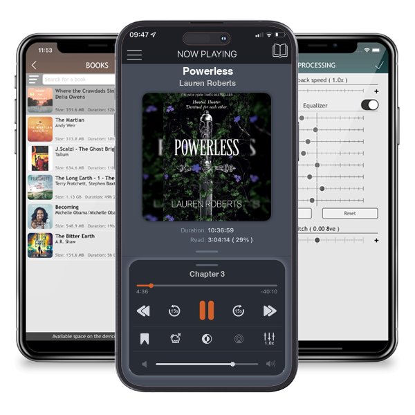 Download fo free audiobook Powerless by Lauren Roberts and listen anywhere on your iOS devices in the ListenBook app.