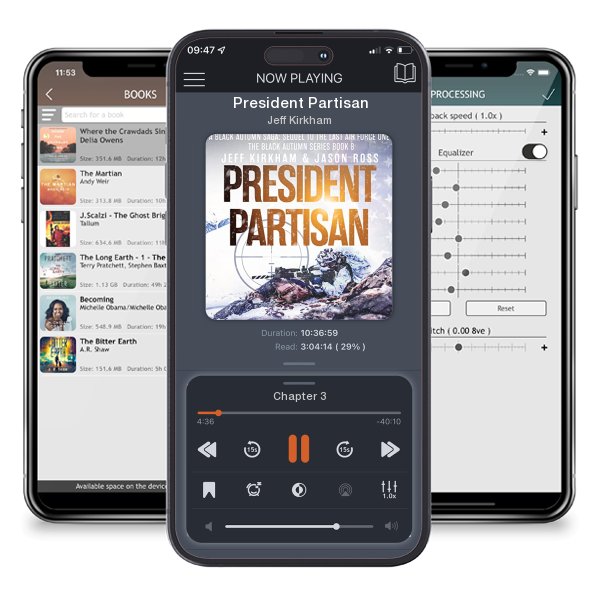 Download fo free audiobook President Partisan by Jeff Kirkham and listen anywhere on your iOS devices in the ListenBook app.