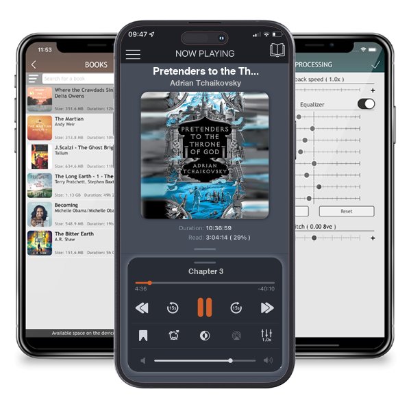 Download fo free audiobook Pretenders to the Throne of God (The Tyrant Philosophers, #4) by Adrian Tchaikovsky and listen anywhere on your iOS devices in the ListenBook app.