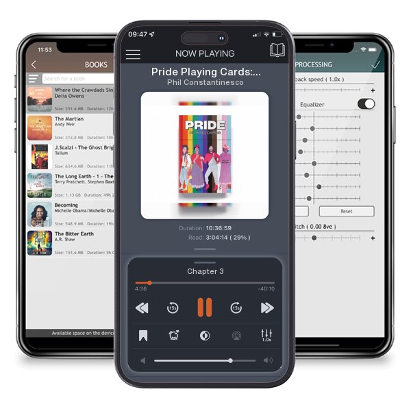 Download fo free audiobook Pride Playing Cards: Icons of the LGBTQ+ Community by Phil Constantinesco and listen anywhere on your iOS devices in the ListenBook app.
