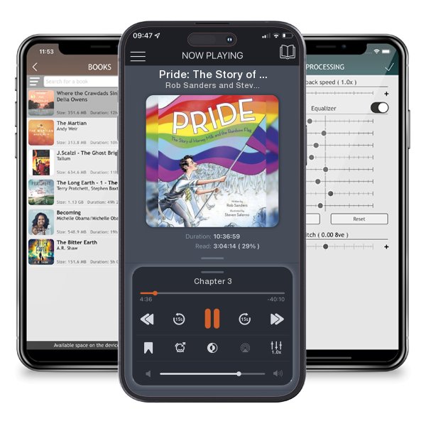 Download fo free audiobook Pride: The Story of Harvey Milk and the Rainbow Flag by Rob Sanders and Steven Salerno and listen anywhere on your iOS devices in the ListenBook app.