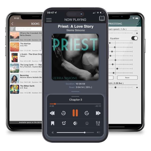 Download fo free audiobook Priest: A Love Story by Sierra Simone and listen anywhere on your iOS devices in the ListenBook app.