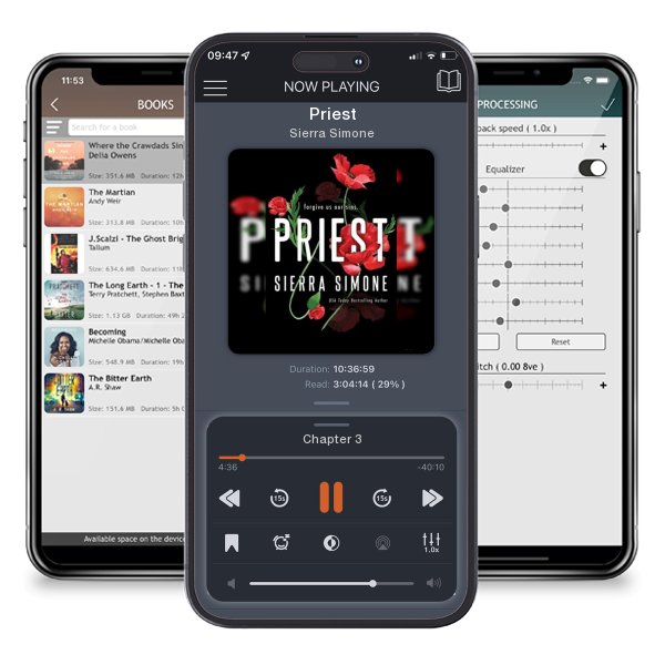 Download fo free audiobook Priest by Sierra Simone and listen anywhere on your iOS devices in the ListenBook app.