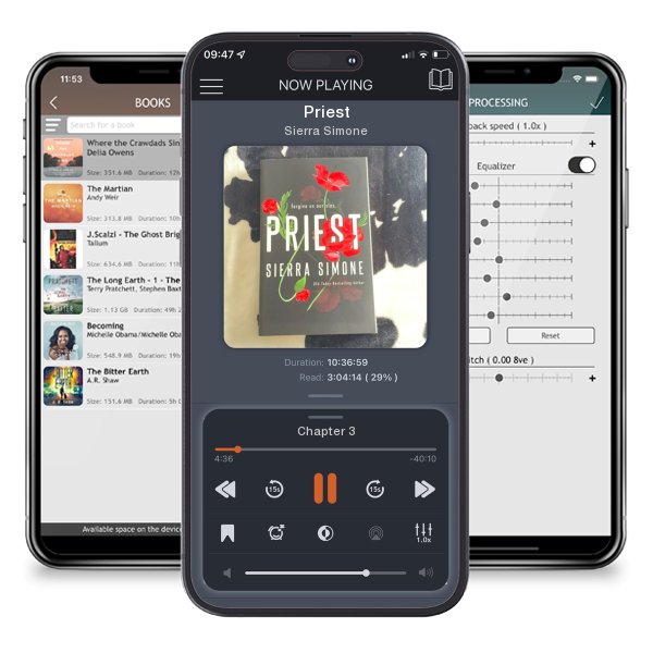 Download fo free audiobook Priest by Sierra Simone and listen anywhere on your iOS devices in the ListenBook app.