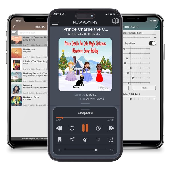 Download fo free audiobook Prince Charlie the Cat's Magic Christmas Adventure, Super Holiday by AJ Elizabeth Berkshireton and listen anywhere on your iOS devices in the ListenBook app.