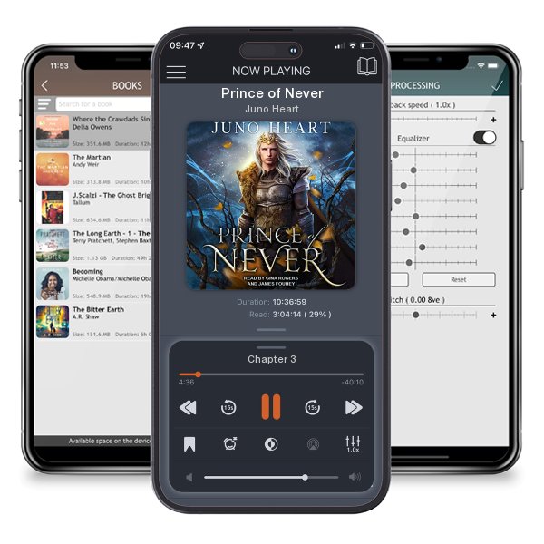 Download fo free audiobook Prince of Never by Juno Heart and listen anywhere on your iOS devices in the ListenBook app.