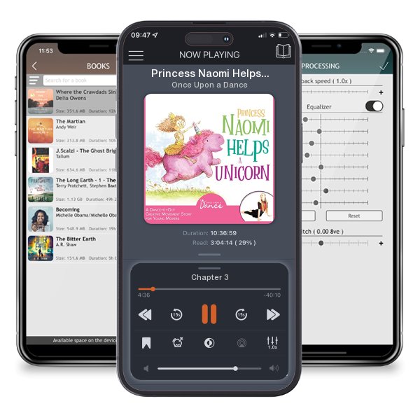 Download fo free audiobook Princess Naomi Helps a Unicorn by Once Upon a Dance and listen anywhere on your iOS devices in the ListenBook app.