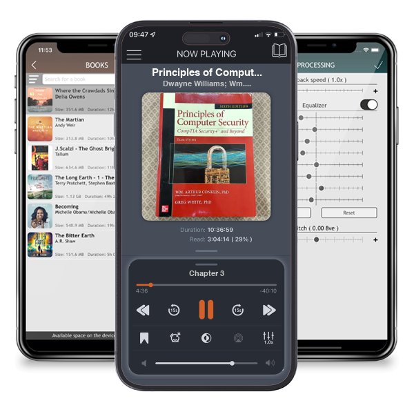 Download fo free audiobook Principles of Computer Security: CompTIA Security+ and Beyond, Sixth Edition (Exam SY0-601) by Dwayne Williams; Wm. Arthur Conklin; Greg White; Chuck Cothren; Roger L. Davis and listen anywhere on your iOS devices in the ListenBook app.