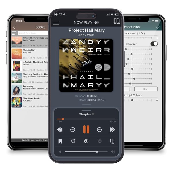 Download fo free audiobook Project Hail Mary by Andy Weir and listen anywhere on your iOS devices in the ListenBook app.