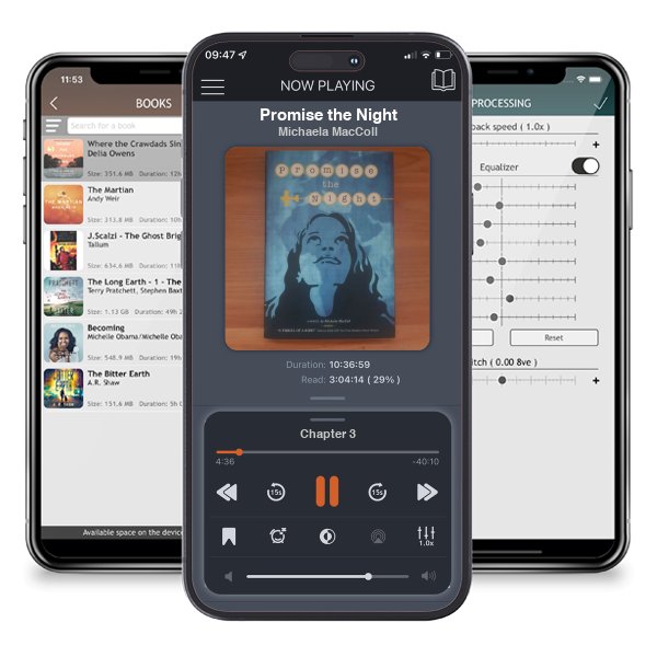 Download fo free audiobook Promise the Night by Michaela MacColl and listen anywhere on your iOS devices in the ListenBook app.