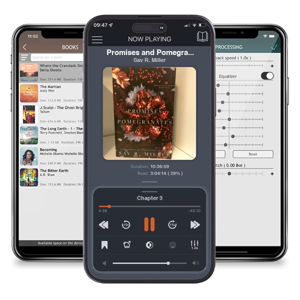 Download fo free audiobook Promises and Pomegranates by Sav R. Miller and listen anywhere on your iOS devices in the ListenBook app.