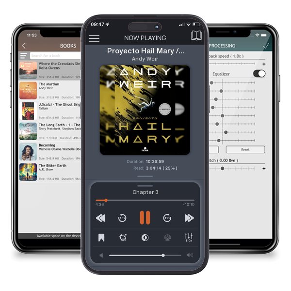 Download fo free audiobook Proyecto Hail Mary / Project Hail Mary by Andy Weir and listen anywhere on your iOS devices in the ListenBook app.